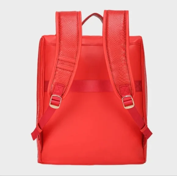 Elegant Red Travel Bag Set By Tote And Carry - Picture 3 of 16